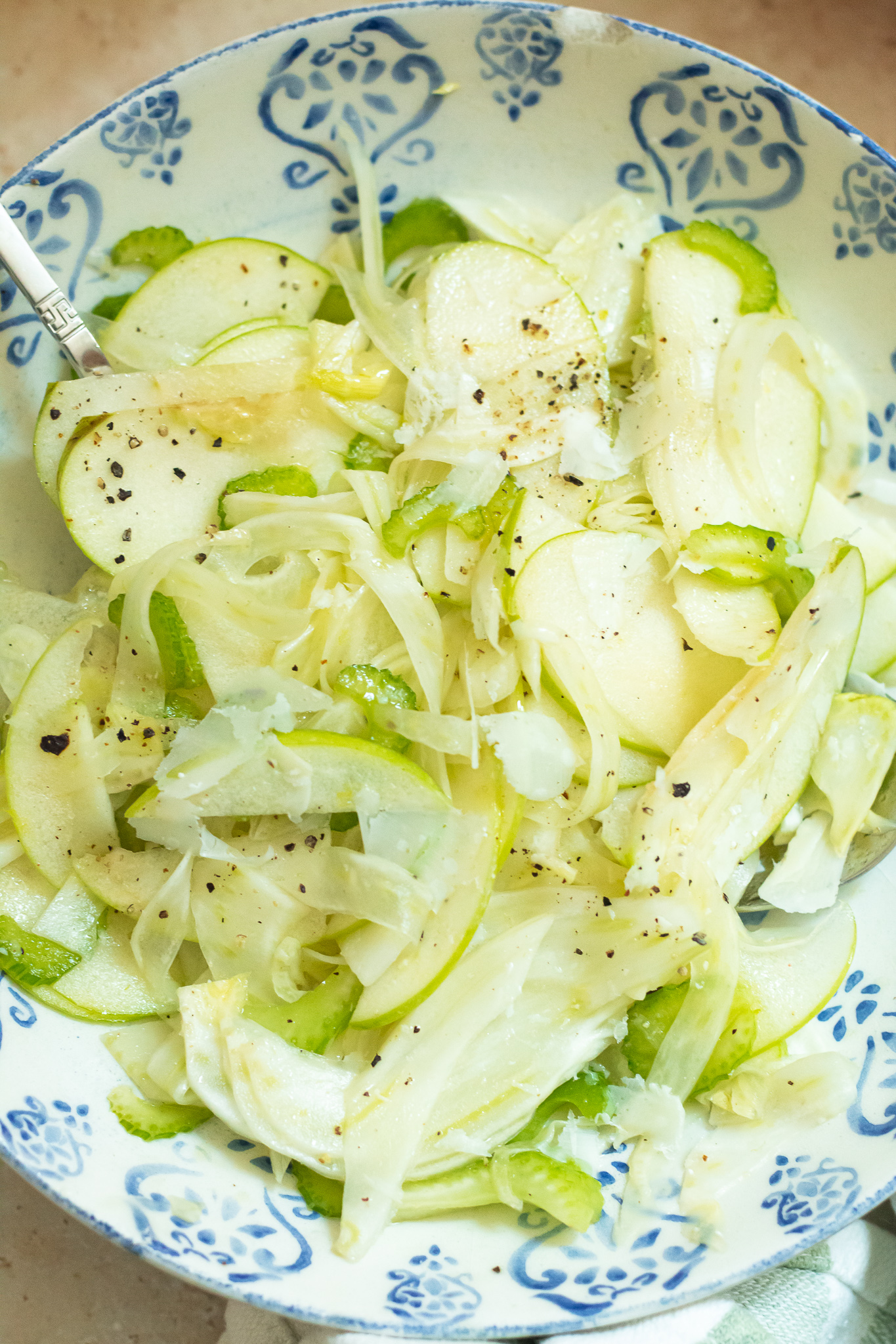 Celery, Fennel and Apple Salad from a small kitchen